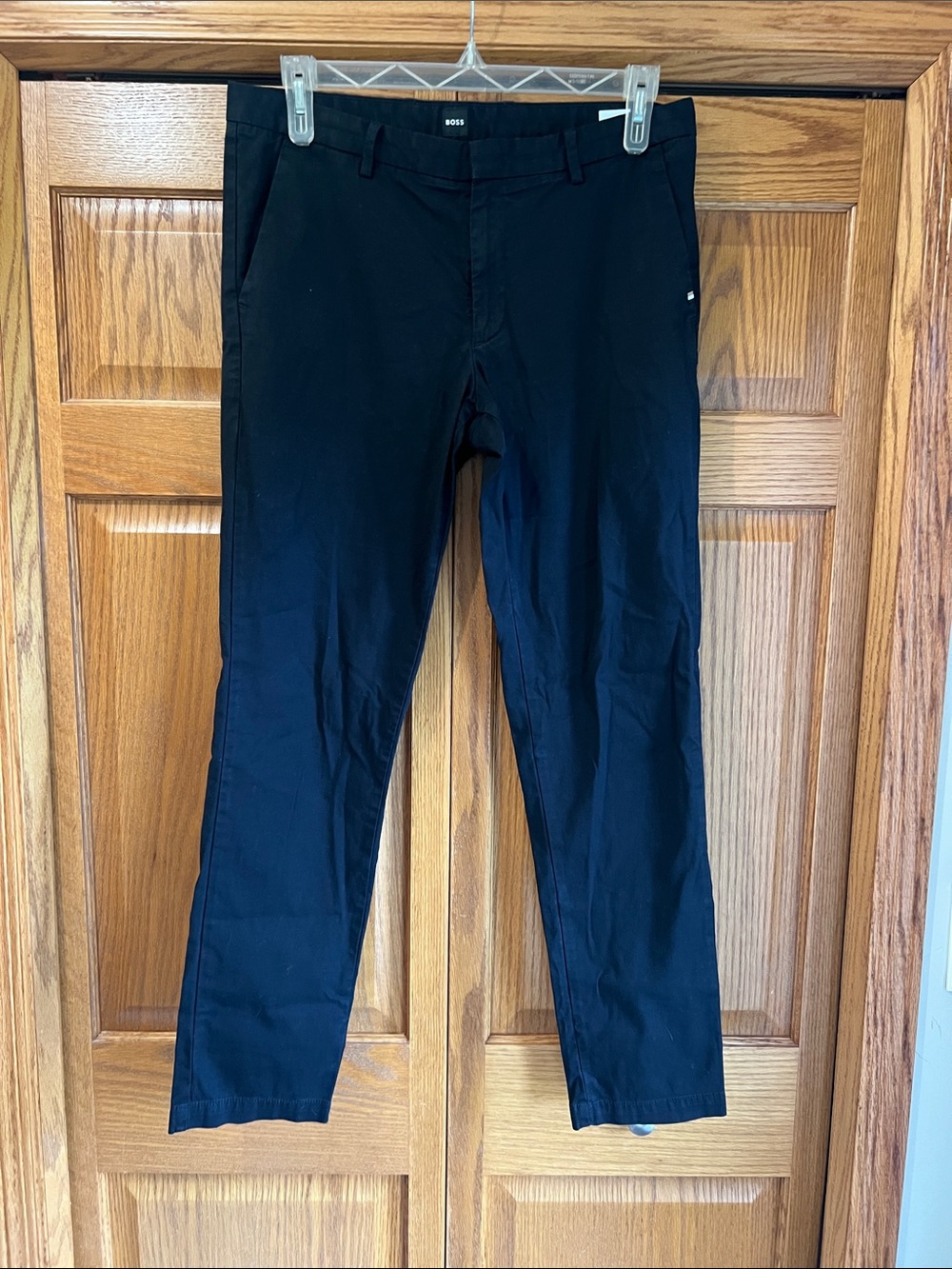 BOSS Men's Black Chino Pants